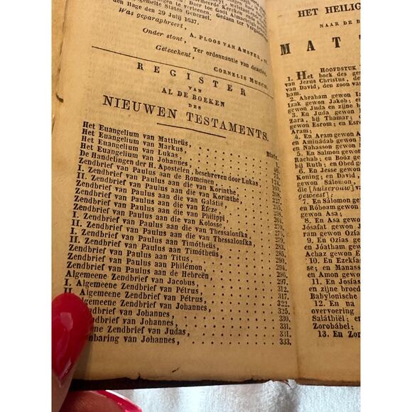 De Staten Generael Vereenighde Nederlanden 1637   Dutch antique Bible - Picture 10 of 16